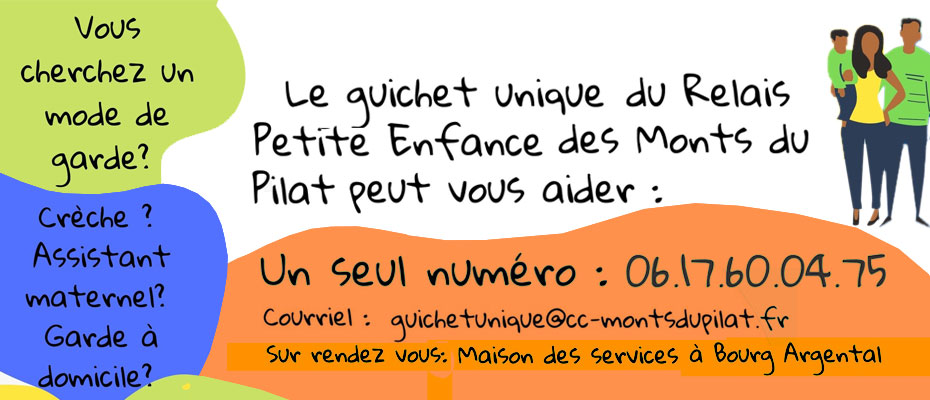 guichet unique Petite enfance des Monts du Pilat